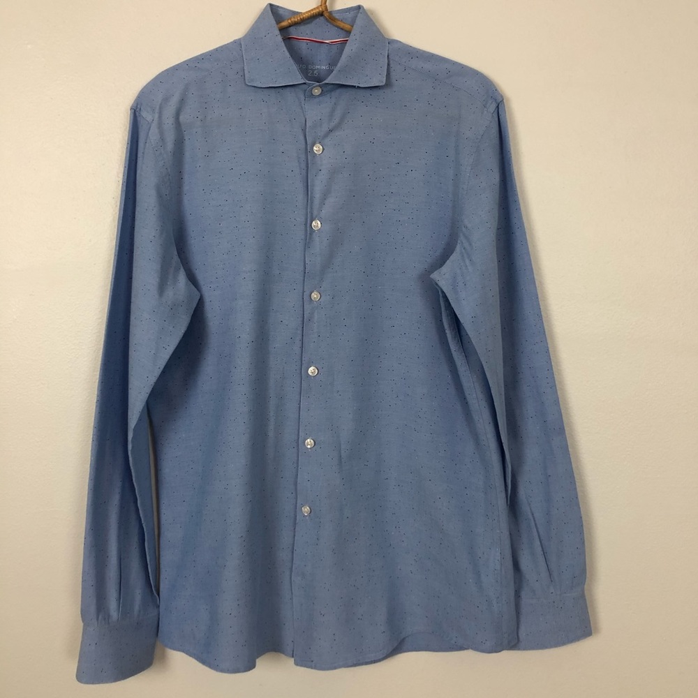 Adolfo Dominguez Long Sleeve Button Down Shirt 8.5